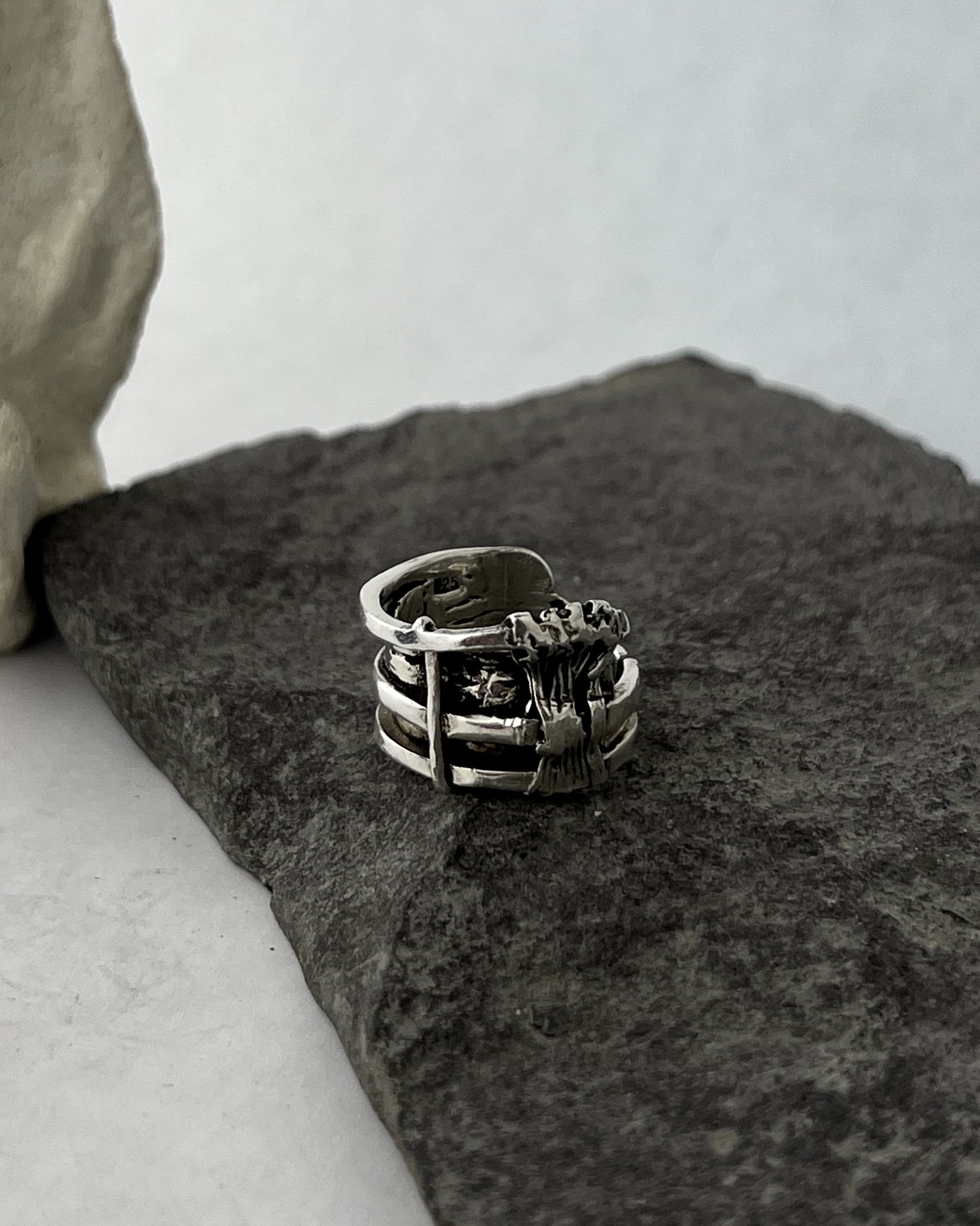 Three Row Bound Ring